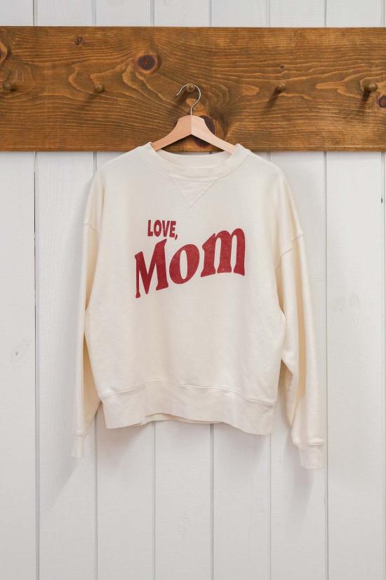  베스트 리가즈 스웨터 엄마가 보내는 안부 엽서 기념 스웨트셔츠 빈티지 화이트