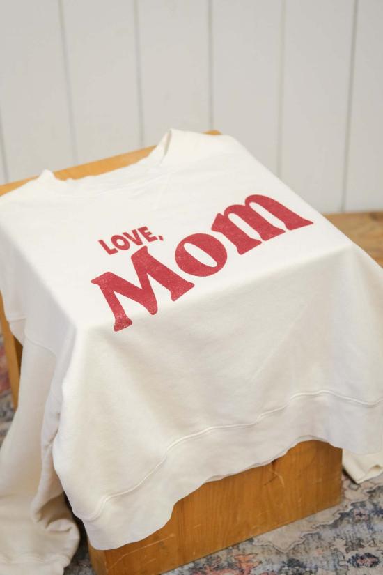  베스트 리가즈 스웨터 엄마가 보내는 안부 엽서 기념 스웨트셔츠 빈티지 화이트 - BEST REGARDS