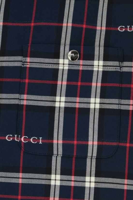  구찌 셔츠 자수 코튼 - GUCCI