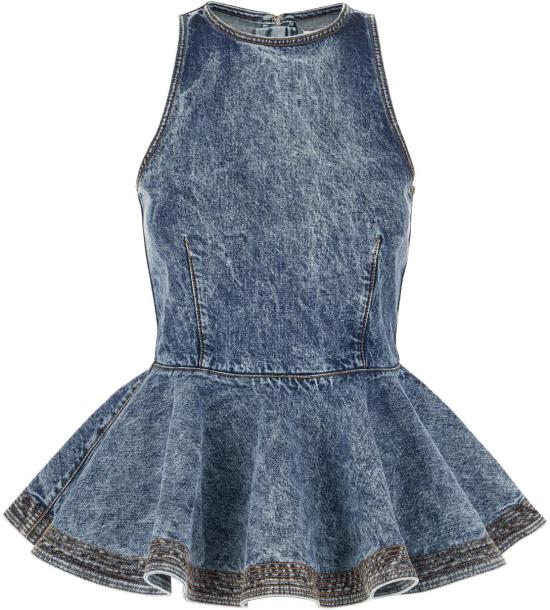 26SS 알라이아 민소매 티셔츠 AA9H1410T535C524 BLUE