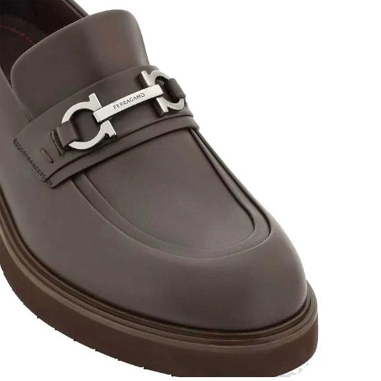  살바토레 페라가모 로퍼 Ferragamo Fiorello 가죽  브라운 - SALVATORE FERRAGAMO