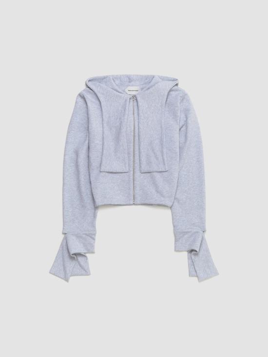 26SS FIDAN NOVRUZOVA 후드 티셔츠 JTGM GRYMLNG GREY MELANGE