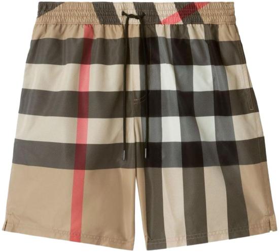 26SS 버버리 체크 스윔팬츠 8112682A7028 BEIGE