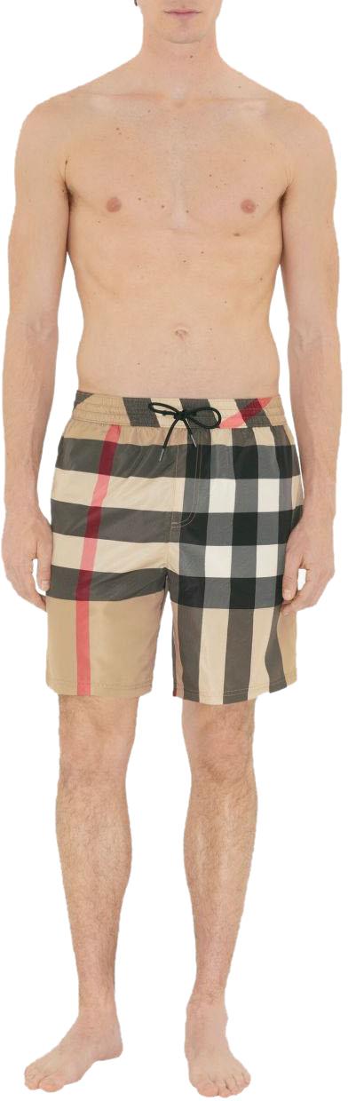 26SS 버버리 체크 스윔팬츠 8112682A7028 BEIGE - BURBERRY