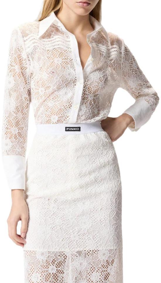26SS 핑코 셔츠 106600A381Z05 WHITE - PINKO