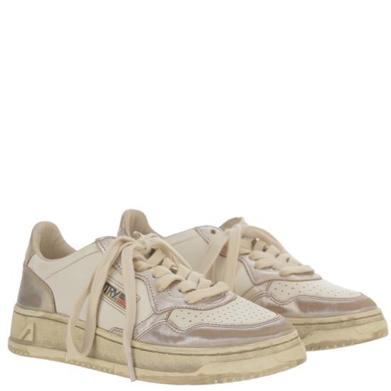 26SS 오트리 스니커즈 AVLWMT10METALLEATSILVPLAT Neutrals - AUTRY