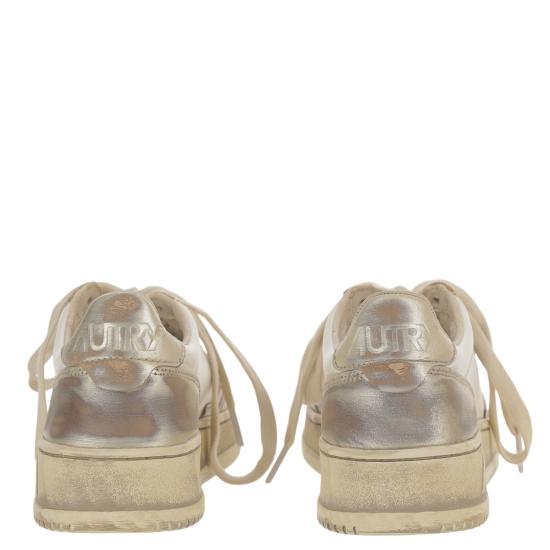 26SS 오트리 스니커즈 AVLWMT10METALLEATSILVPLAT Neutrals - AUTRY