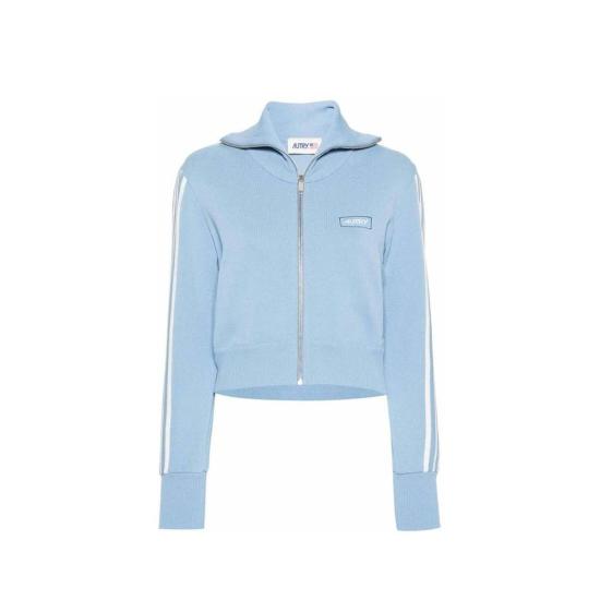  오트리 가디건 로고 카디건 블루 - AUTRY