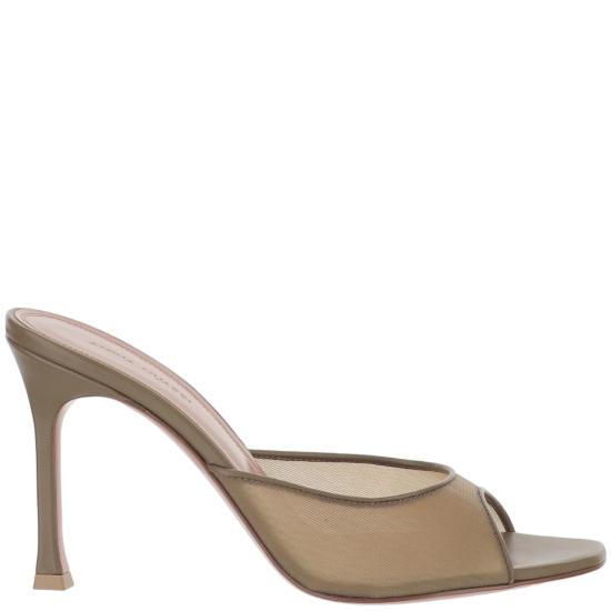 26SS 아미나 무아디 샌들 ALEXAMESHSLIPPER95TAUPE Brown