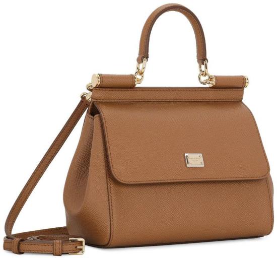 26SS 돌체앤가바나 미디움 시실리 핸드백 BB6003B1001 BROWN - DOLCE & GABBANA