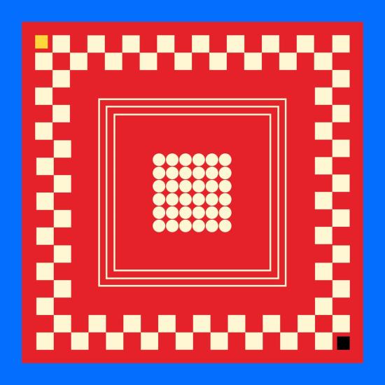  두샨트 머플러/스카프 . 아치 반다나 15호 붉은색 연구