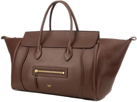 26SS 셀린느 미디움 뉴 러기지 서플 샤이니 램스킨 L100E3GW228BK DIVERS - CELINE