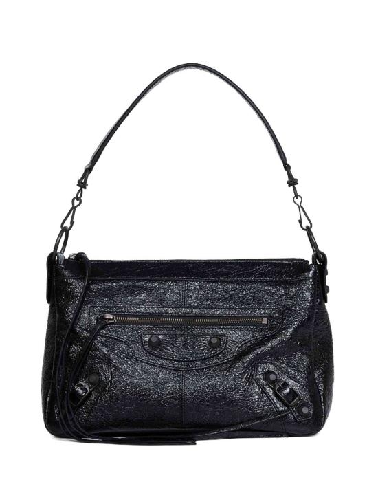 26FW 발렌시아가 르 시티 모토 스몰백 866057 2ABEK1000 Black