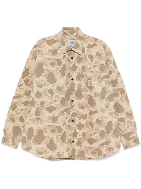 25SS 칼하트 WIP 긴팔 셔츠 I033769 L S Duck Shirt2R4 06 Camouflage - CARHARTT WIP