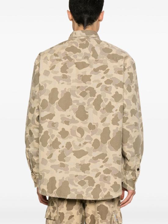 25SS 칼하트 WIP 긴팔 셔츠 I033769 L S Duck Shirt2R4 06 Camouflage - CARHARTT WIP