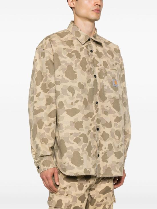 25SS 칼하트 WIP 긴팔 셔츠 I033769 L S Duck Shirt2R4 06 Camouflage - CARHARTT WIP