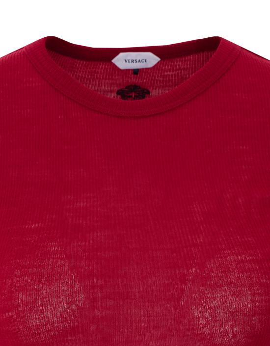 26SS 베르사체 반팔 티셔츠 1024506 1A175481RB30 Red - VERSACE