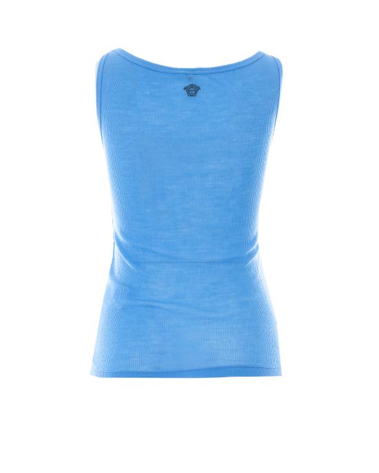 26SS 베르사체 민소매 티셔츠 1023698 1A175481V440 Blue - VERSACE