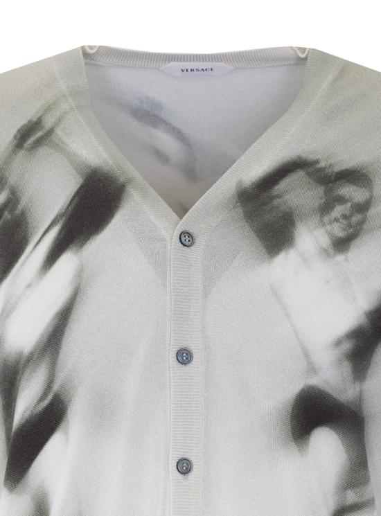 26SS 베르사체 가디건 1024326 1A178655E760 Grey - VERSACE
