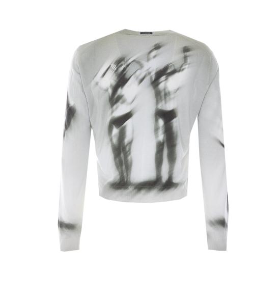 26SS 베르사체 가디건 1024326 1A178655E760 Grey - VERSACE