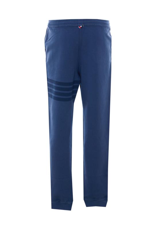26SS 톰브라운 솔리드 루프백 오버다이 4바 스웨트팬츠 MJQ243A J0007415 Blue - THOM BROWNE