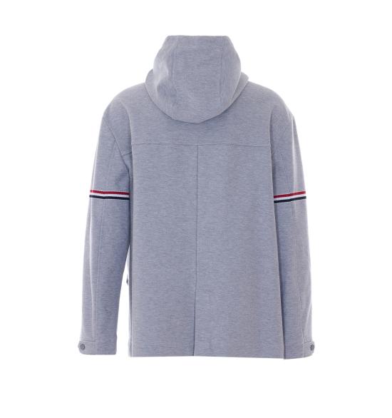 26SS 톰브라운 더블 페이스 테크 트윌 오버사이즈 암밴드 파카 MJT567A J0250050 Grey - THOM BROWNE