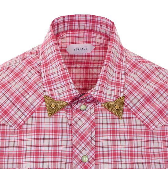 26SS 베르사체 셔츠 1024954 1A179036R680 Red - VERSACE