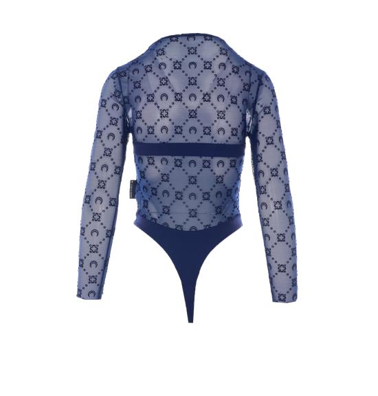 26SS 마린세르 바디수트 티셔츠 WTO474A CJER0005BL90 Blue - MARINE SERRE