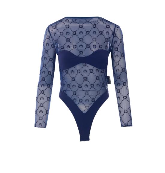 26SS 마린세르 바디수트 티셔츠 WTO474A CJER0005BL90 Blue