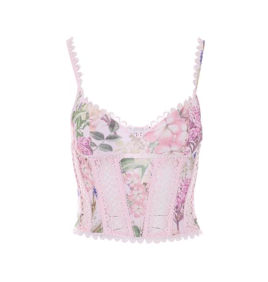 26SS 차로루이즈 민소매 티셔츠 266102 PINK BOTANIC Pink