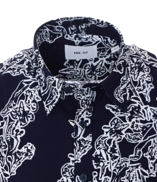 26SS 엔엔07 반팔 셔츠 2610000057 NAVY BLUE Blue - NN07
