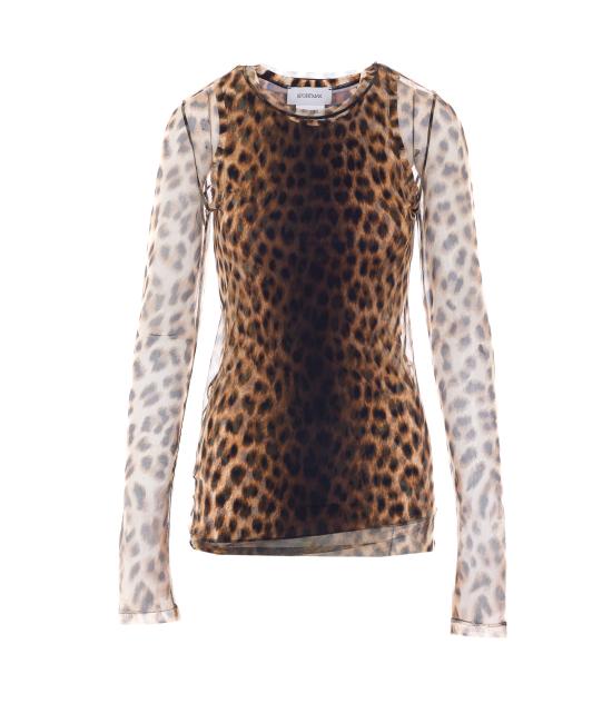 26SS 스포트막스 긴팔 티셔츠 2612941072600 SPXZEBU 001 Brown