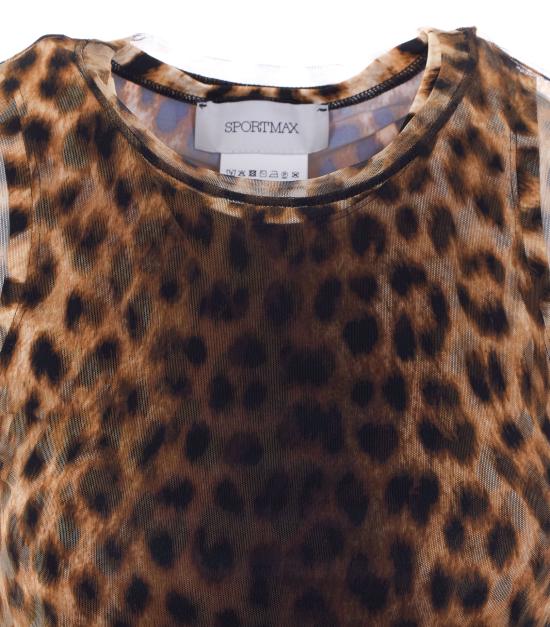 26SS 스포트막스 긴팔 티셔츠 2612941072600 SPXZEBU 001 Brown - SPORTMAX