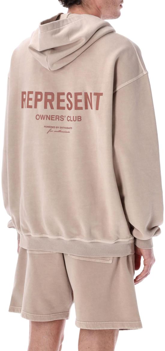 26SS 리프레젠트 후드 티셔츠 OCM41113 TAUPE - REPRESENT