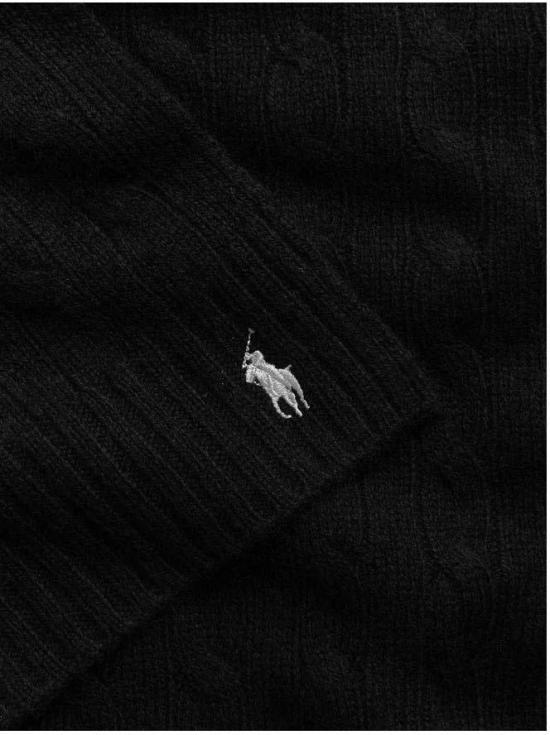 25FW 랄프 로렌 머플러/스카프 455956296001 BLACK - RALPH LAUREN
