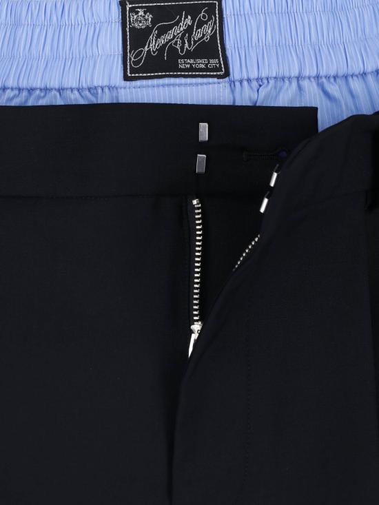 26SS 알렉산더 왕 스트레이트 팬츠 1WC2265410 960G Black - ALEXANDER WANG