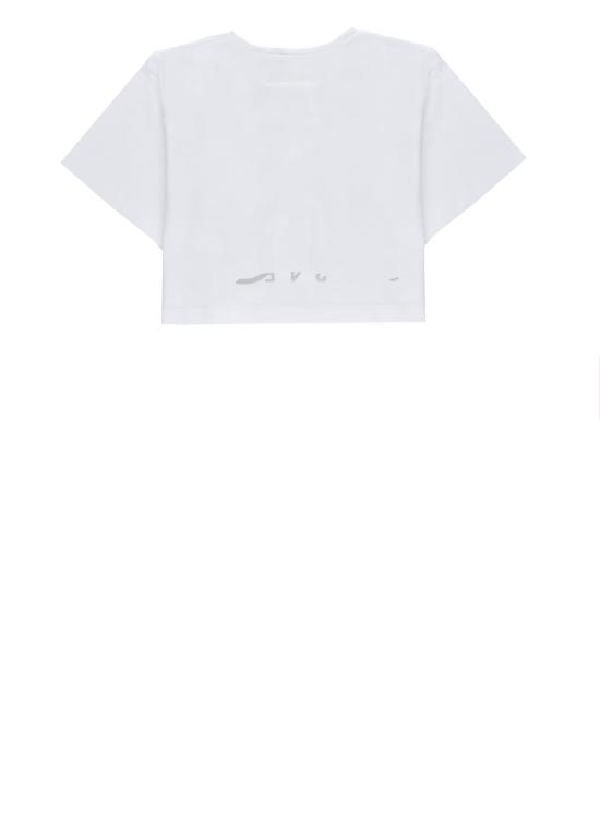 26SS [키즈] MM6 메종마르지엘라 티셔츠 M61017 MM02YM6100 Bianco - MM6 MAISON MARGIELA