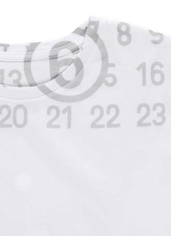 26SS [키즈] MM6 메종마르지엘라 티셔츠 M61017 MM02YM6100 Bianco - MM6 MAISON MARGIELA