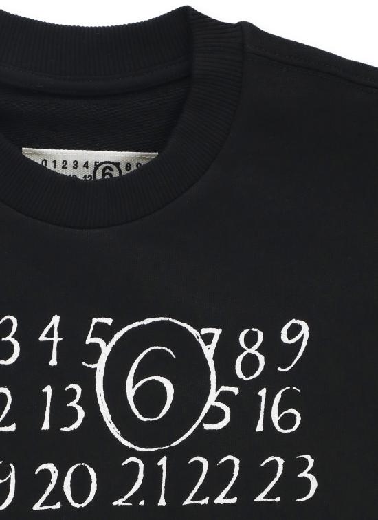 26SS [키즈] MM6 메종마르지엘라 티셔츠 M61009 MM02XM6900 Nero - MM6 MAISON MARGIELA