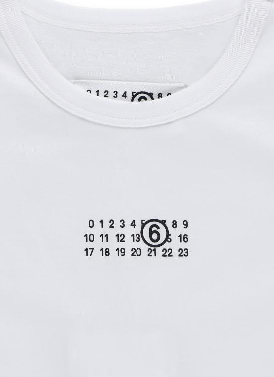 26SS [키즈] MM6 메종마르지엘라 탑 M60575 MM009M6100 Bianco - MM6 MAISON MARGIELA