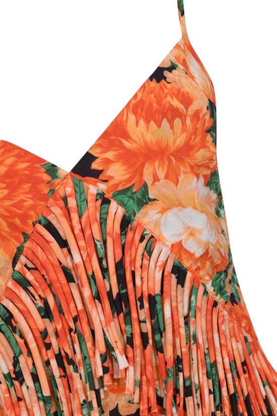 26SS 핑코 민소매 티셔츠 106823A3AOAS4 ORANGE - PINKO