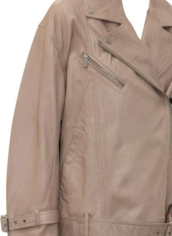 26SS 핑코 가죽 자켓 106231A31XI31 BEIGE - PINKO