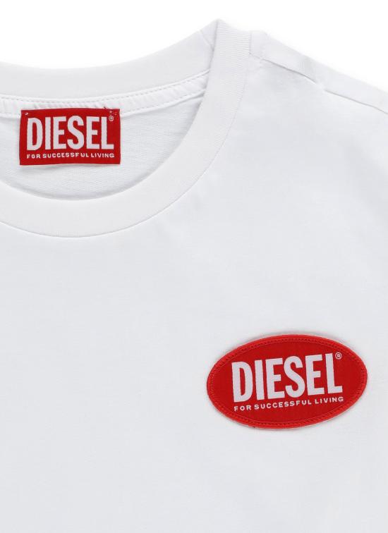 26SS [키즈] 디젤 티셔츠 J02469 KYAUNK100 Bianco - DIESEL