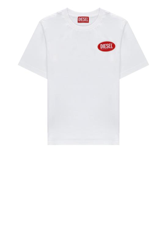 26SS [키즈] 디젤 티셔츠 J02469 KYAUNK100 Bianco