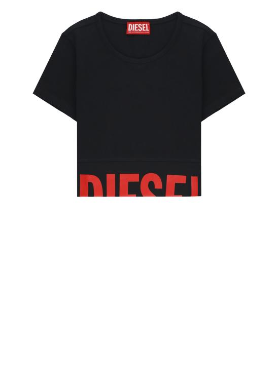 26SS [키즈] 디젤 티셔츠 J02581 KYA0LK900 Nero