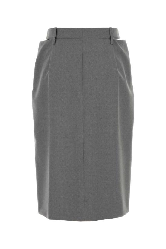 26SS 질샌더 미디 스커트 J03MA0287J40249 024 Grey - JIL SANDER