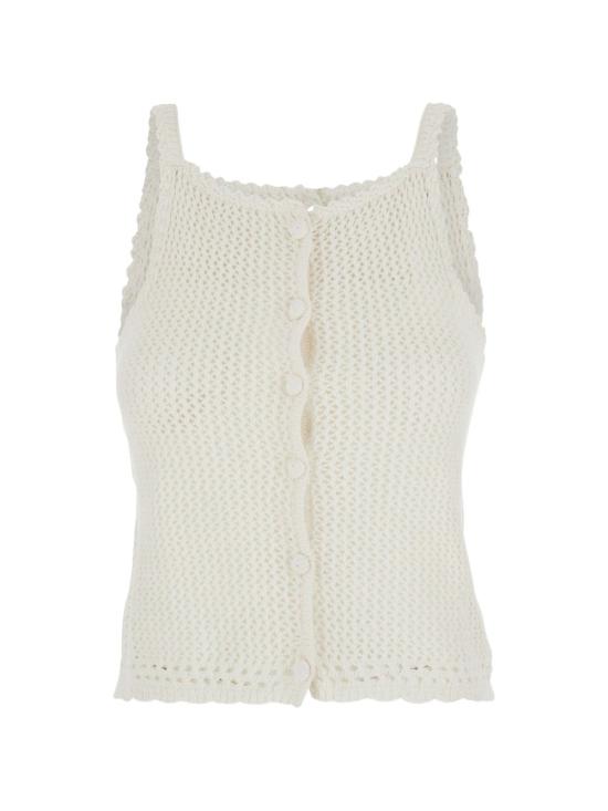 26SS 던스트 민소매 티셔츠 UDSW6B232 IV Avorio