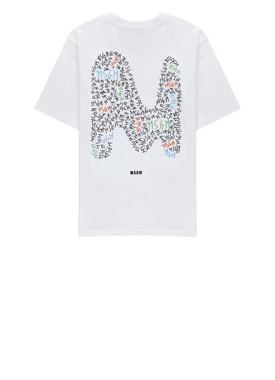 26SS [키즈] 엠에스지엠 티셔츠 S6MSJBTH232 001 Bianco - MSGM