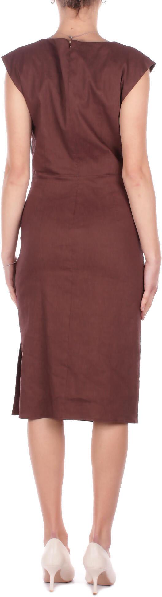 26SS 핑코 미디 원피스 106521A34IL78 BROWN - PINKO