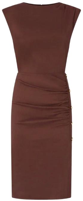 26SS 핑코 미디 원피스 106521A34IL78 BROWN